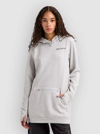 Burton Oak Long Felpa con Cappuccio grigio