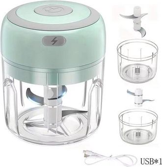OEM Picadora El&eacute;ctrica Mini - 250 Ml + 100 Ml - Verde