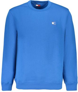 Tommy Hilfiger Mens Crew Neck Logo Sweatshirt - Sky Blue Cotton - Size X-Large