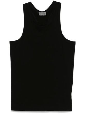 Yohji Yamamoto cotton tank top - Black