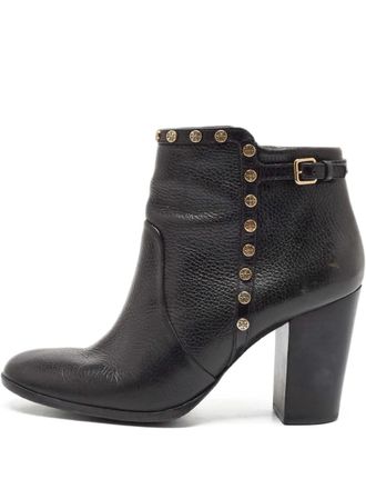 Tory Burch pre-owned 90mm Mae studded ankle boots - women - Leather/Rubber/Leather - 40.5 - Black