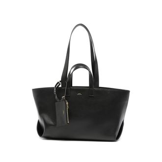 A.P.C. A. p.c. Le Drummer Logo-stamp Leather Tote Bag
