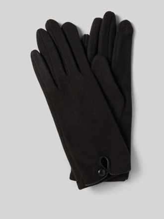 Eem Fashion Regular Fit Handschuhe mit Knopfverschluss in Black, Gr&ouml;&szlig;e L