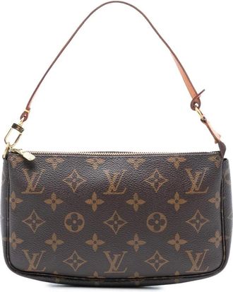 Louis Vuitton Pre-owned Shoulder Bags, female, Brown, Size: ONE SIZE Pre-owned Printed Top Handle Bag