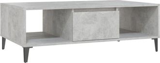 vidaXL Vidaxl - Mesa Centro Madera Contrachapada Gris Hormig&oacute;n 103,5x60x35 Cm