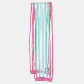 Missoni Multicolor Striped Cotton Knit Stole