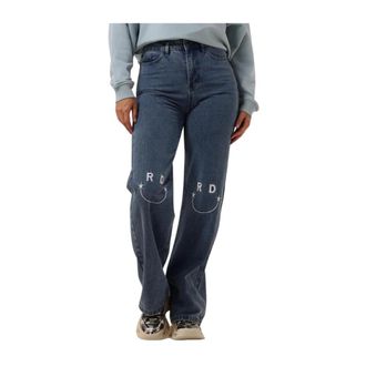 Refined Department Refined Department, Jeans, Dames, Blauw, XS, Polyester, Hannah Wide Jeans