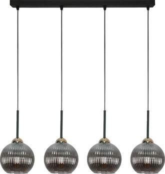 OEM L&aacute;mpara De Techo Colgante, Tipo Tira, Para Colocar Sobre La Mesa, Para La Cocina, Pantalla De Grafito, 4xe27 Vertical, 15-021