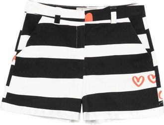 Alessandro Enriquez Womens Striped Cotton Shorts