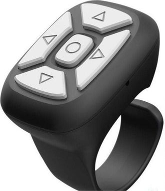 Trade Shop Trade Shop - Anello Telecomando Bluetooth 15m Multifunzione Supporto Per Video Foto E-book S28