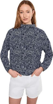 Royal Robbins Salathe Sun Hoodie Long Sleeve Womens Clothing Naval Solar Print : SM, Polyester