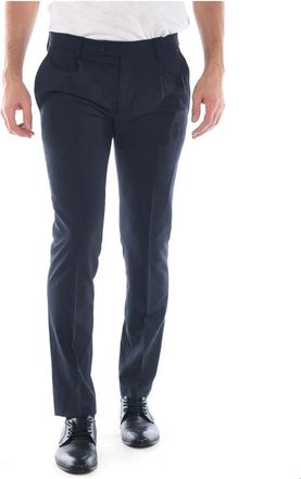 Daniele Alessandrini Jeans - Heren - Nette broeken - Blauw - XS - Wol - Broeken