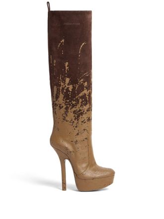 Dsquared2 Stivali 120mm con stampa - Marrone
