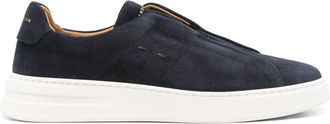 Henderson Baracco suede sneakers - men - Suede/Leather/Rubber - 46 - Blue