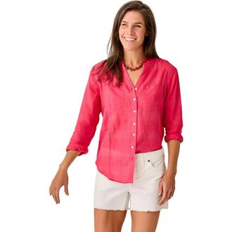 Carve Designs Dylan Textured Tunic in Watermelon at Nordstrom, Size Xx-Small