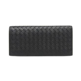 Bottega Veneta Pre-owned Wallets, male, Black, Size: ONE SIZE Pre-owned Continental Wallet