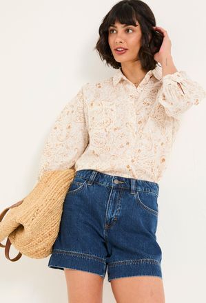 Fat Face FatFace Whitney Ivory Paisley Shirt