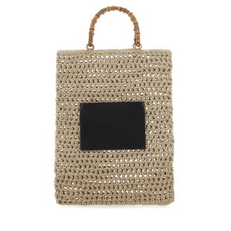 Jil Sander Beige Rope Medium Shopping Bag