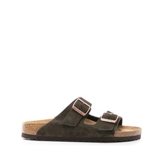 Birkenstock Bruine Su&egrave;de Sandalen met Koperen Hardware - Dames - Sandalen - Bruin - 37 EU - Su&egrave;de - Schoenen