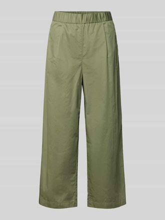 s.Oliver Red Label Regular Fit Culotte aus reiner Baumwolle in Khaki, Gr&ouml;&szlig;e 34