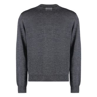 Isabel Marant Truien & Vesten, Heren, Grijs, S, Wol, Basile fijngebreide trui