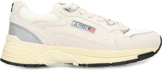 Autry Womens Low-Top Sneakers With Breathable Inserts White Goatskin Trainers