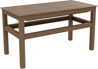 Resol Mesa De Centro 90x45 Click-clack Resol Pl&aacute;stico Marr&oacute;n