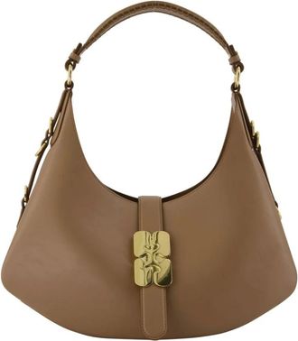Ganni Shoulder Bags, female, Beige, Size: ONE SIZE Kat Small Butter Shoulder Bag