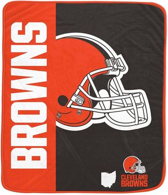 Pegasus Sports Cleveland Browns Nfl Team Logo Soft Fleece Throw