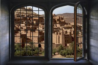 Queence Wandsticker »Wüste« Wandsticker, Wandbild, selbstklebend, 3D, Fenster