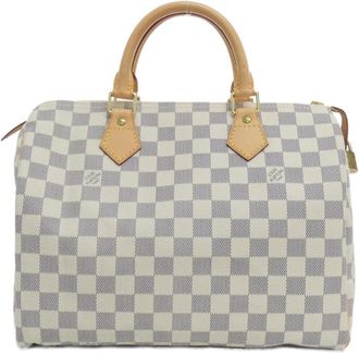Louis Vuitton Azur Coated Canvas Boston Bag (Pre-Owned)
