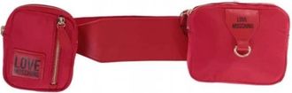 Love Moschino Multi Pockets Waist Bag - Dames - Heuptassen - Rood - ONE Size - Tassen