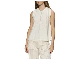 Sanctuary Easy Pointelle Shell Womens Sweater Chalk : LG (US 10-12), Cotton