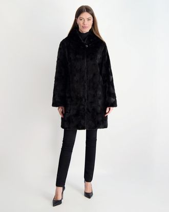 Gorski Mink Sections Stroller with Hood