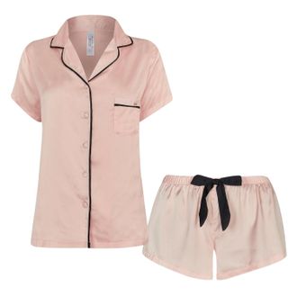 Bluebella Dames/Dames Abigail Satijnen Korte Pyjama Set (Roze)