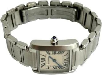 Cartier Pre-owned Vintage Roestvrijstalen Horloge - Dames - Vintage Horloges - Grijs - ONE Size - Vintage