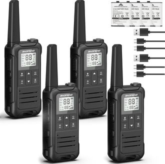 OEM Walkie Talkies De Largo Alcance Para Adultos, Radio Port&aacute;til Recargable Baofeng Frs, Radio Bidireccional, Bater&iacute;a De Iones De Litio De 1400 Mah, Cable