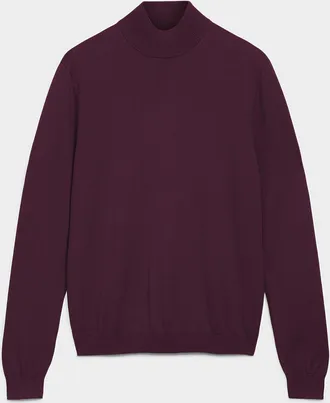 Le 31 Mens TENCEL TM modal and organic cotton mock-neck sweater