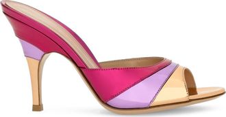 Gianvito Rossi Marea 95 Mules in Purple And Pink Calf Leather at Nordstrom, Size 35.5