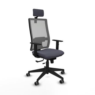 Piqueras y Crespo Silla De Oficina Con Cabecero Horna Traslack Piqueras Y Crespo 1d066g2 Gris Oscuro