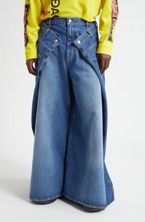LU&rsquo;U DAN Maxi x Maxi x Maxi Wide Leg Jeans in Lawless at Nordstrom, Size 34