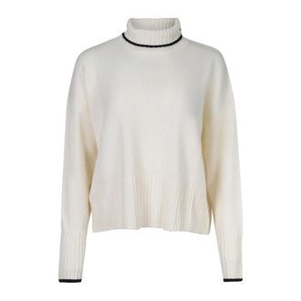 Pinko Maglia - Dames - Coltruien - Wit - S - Truien & Vesten