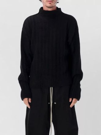 Rick Owens ribbed cashmere silk turtleneck sweater