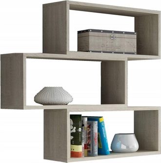 Adam Estante Colgante Adam, Roble Sonoma, Para Una Sala De Libros