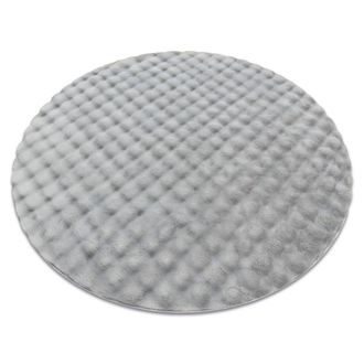 RugsX RugsX Bubble Rug in Silver | Size: 200 cm diameter