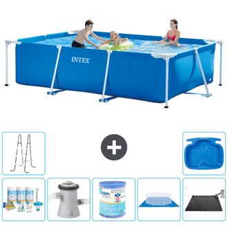 Intex Piscina Con Estructura Rectangular - 300x200x75 Cm - 7-piezas S30205
