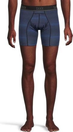 Saxx Underwear Kinetic HD Boxer Brief Mens Underwear Variegated Stripe/Blue : 2XL, Viscose/Spandex
