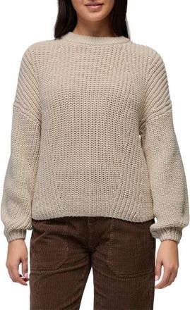 Prana Sunday River Crewneck Sweater in Beach Pebble at Nordstrom, Size X-Small