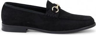 Infinity Leather Mens Navy Suede Moccasin Leather Lined Loafers