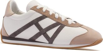 FRANKiE4 Duke Leather Sneaker in Soft White/sable at Nordstrom, Size 7.5
